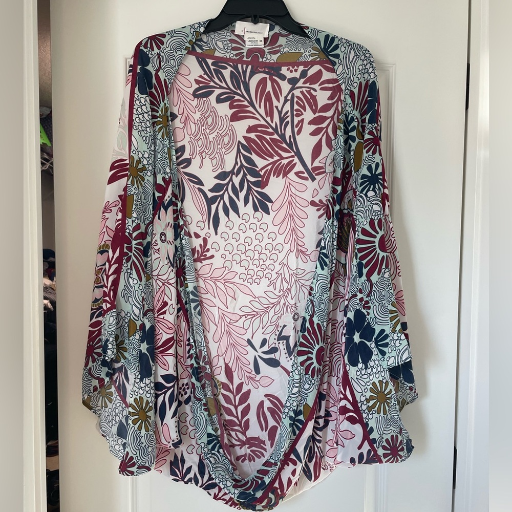 Anthropologie silk tunic